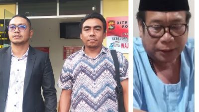 Kuasa hukum Lale Laksmining Puji Jagat (Kiri) dan bakal calon Wagub NTB Suhaili FT (kanan)