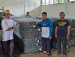 *Ratusan Bronjong Siap Didistribusikan ke Lutra, Jasrum Sambangi Gedung Workshop BMBK Sulsel*