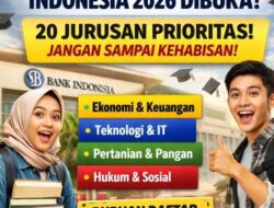 Kesempatan Emas Dapat Beasiswa Bank Indonesia 2026 Dibuka! 20 Jurusan Prioritas, Jangan Sampai Kehabisan ✅