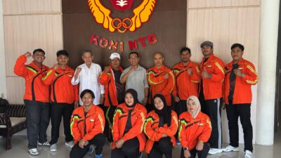 KONI NTB Lepas Kontingen Angkat Besi ke Kejurnas Senior 2026 Bandung, Target Medali