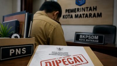 Cuma Absen Pagi dan Pulang, PNS Pemkot Mataram Akhirnya Dipecat!