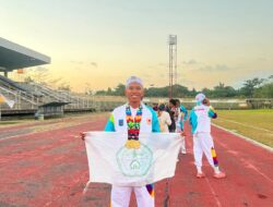 Emas Beruntun Mahasiswa UNU NTB! Rahmatullah Taklukkan Nomor Estafet 4×400 Meter Putra